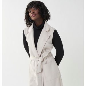 Joseph Ribkoff ultra suede long duster vest